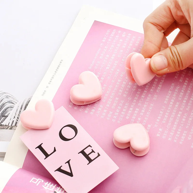 10 pcs Pink love decoration clips