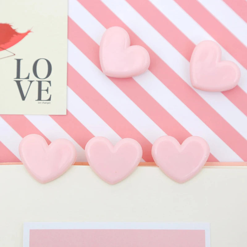 10 pcs Pink love decoration clips