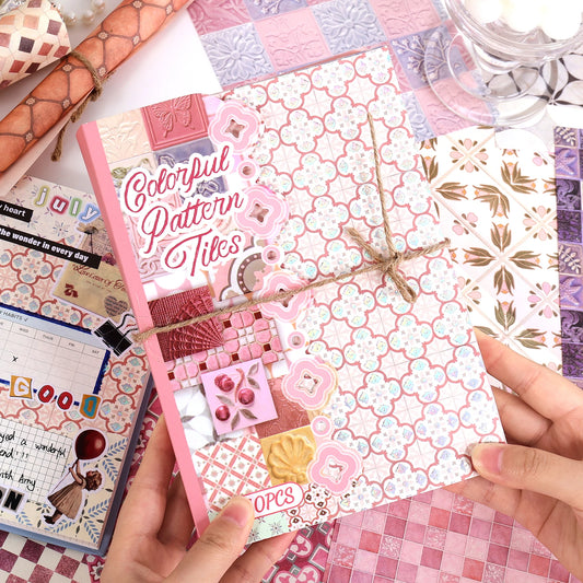 Vintage Scrapbook Paper, 160 Sheets, 14 × 20 cm