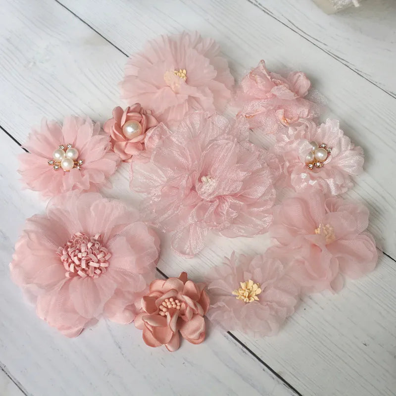 10PCS Pink flowers For Wedding and decoration